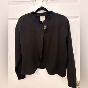 Sioni Black Knit Button-Front Cardigan – Size Small